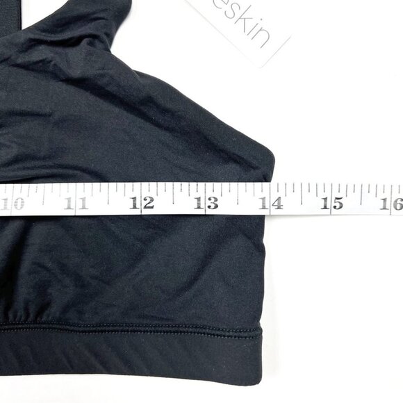 NWT Nueskin Cora Scoop-Neck Shelf Bra. Jet Black. Size L - Picture 3 of 6